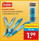 Kugelschreiber im Netto Marken-Discount Prospekt Kugelschreiber von maker im aktuellen Netto Marken-Discount Prospekt fĂŒr 1,99 âŹ