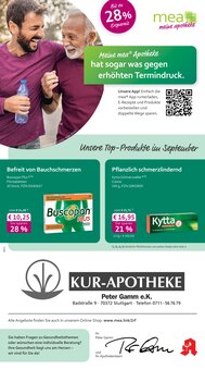 mea - meine apotheke Prospekt der Woche "Unsere September-Angebote" Seite 1, 01.09.2025 bis 30.09.2025 für Stuttgart Aktueller mea - meine apotheke Prospekt "Unsere September-Angebote" Seite 1 von 4 Seiten für Stuttgart