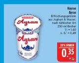 Ayran von Hayran für 0,35 € bei Marktkauf im Angebot Ayran von Hayran im aktuellen Marktkauf Prospekt