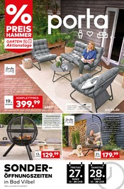 Aktueller porta Möbel Prospekt mit Grillzubehör, "GARTEN AKTIONSTAGE", Seite 1