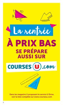 Catalogue Hyper U, 04/08/2026 - 06/09/2026, LES PRIX BAS DE LA RENTRÉE Spécial mode, 22 pages Prospectus Hyper U en cours, "LES PRIX BAS DE LA RENTRÉE Spécial mode", 22 pages