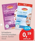 Gesichtsmasken von Schaebens im aktuellen budni Prospekt