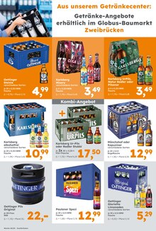 Bier im Globus-Baumarkt Prospekt "Immer eine Idee besser" mit 29 Seiten (Pirmasens)