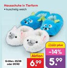 Hausschuhe in Tierform bei Netto Marken-Discount im Prospekt "" für 5,99 €