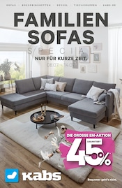 Aktueller Kabs Prospekt mit Sofa, "Familiensofas Special!", Seite 1