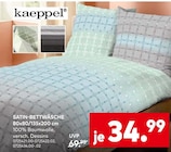 porta Möbel Hüttenrode - SATIN-BETTWÄSCHE Angebot im Prospekt SATIN-BETTWÄSCHE bei porta Möbel im Hüttenrode Prospekt für 34,99 €