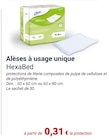 Alèses à usage unique - HexaBed en promo chez Technicien de Santé Alèses à usage unique - HexaBed dans le catalogue Technicien de Santé