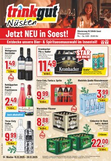 Krombacher im aktuellen Trinkgut Prospekt (Soest) Krombacher im Trinkgut Prospekt "Aktuelle Angebote" mit 26 Seiten (Soest)