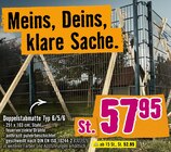 Doppelstabmatte Typ 6/5/6 für 52,95 € bei Hornbach im Angebot Doppelstabmatte Typ 6/5/6 im aktuellen Hornbach Prospekt
