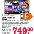 QLED 4K UHD TV 85E7Q Angebote von Hisense bei E center Gaggenau für 749,00 €