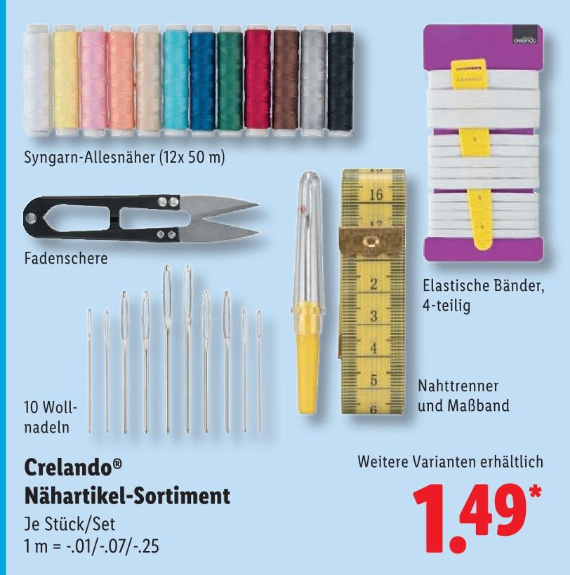 Nähartikel-Sortiment