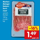 Aktuelles Marken-Metzger Salami-Sortiment Angebot bei Netto Marken-Discount in Mönchengladbach ab 1,49 €