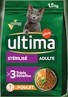 Croquettes pour chat stérilisé adulte au poulet - ULTIMA dans le catalogue Intermarché Hyper