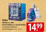 Police Woman oder Man Eau de Toilette oder Eau de Parfum Angebote bei famila Nordost Stralsund für 14,99 €