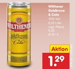Goldkrone & Cola Angebote von Wilthener bei Netto Marken-Discount Magdeburg für 1,29 €