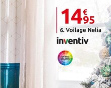 Voilage Nelia - Mr Bricolage à Ivry-sur-Seine Voilage Nelia en promo chez Mr Bricolage Ivry-sur-Seine à 14,95 €