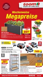 Rasenmäher im toom Baumarkt Prospekt in Frankfurt Aktueller toom Baumarkt Prospekt mit Rasenmäher, "Respekt, wer's selber macht.", Seite 1