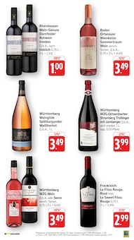 Wein im EDEKA Prospekt "Aktuelle Angebote" mit 55 Seiten (Stuttgart)