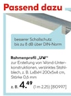Rahmenprofil 'UW' im aktuellen Hellweg Prospekt