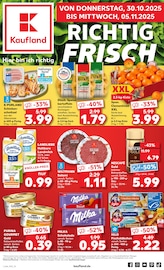 Kaufland Supermarkt Prospekt der aktuellen Woche mit 69 Seiten, gültig von 30.10.2025 bis 05.11.2025, in Nahe und Umgebung Aktueller Kaufland Supermarkt Prospekt in Nahe und Umgebung, "RICHTIG FRISCH" mit 69 Seiten, 30.10.2025 - 05.11.2025
