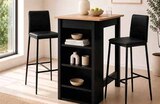 Lot de 2 tabourets de bar noirs en promo chez Castorama Lot de 2 tabourets de bar noirs dans le catalogue Castorama