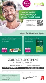 mea - meine apotheke Apotheken Prospekt der aktuellen Woche mit 4 Seiten, gültig von 01.08.2026 bis 31.08.2026, in Königslutter und Umgebung Aktueller mea - meine apotheke Apotheken Prospekt in Königslutter und Umgebung, "Unsere August-Angebote" mit 4 Seiten, 01.08.2026 - 31.08.2026