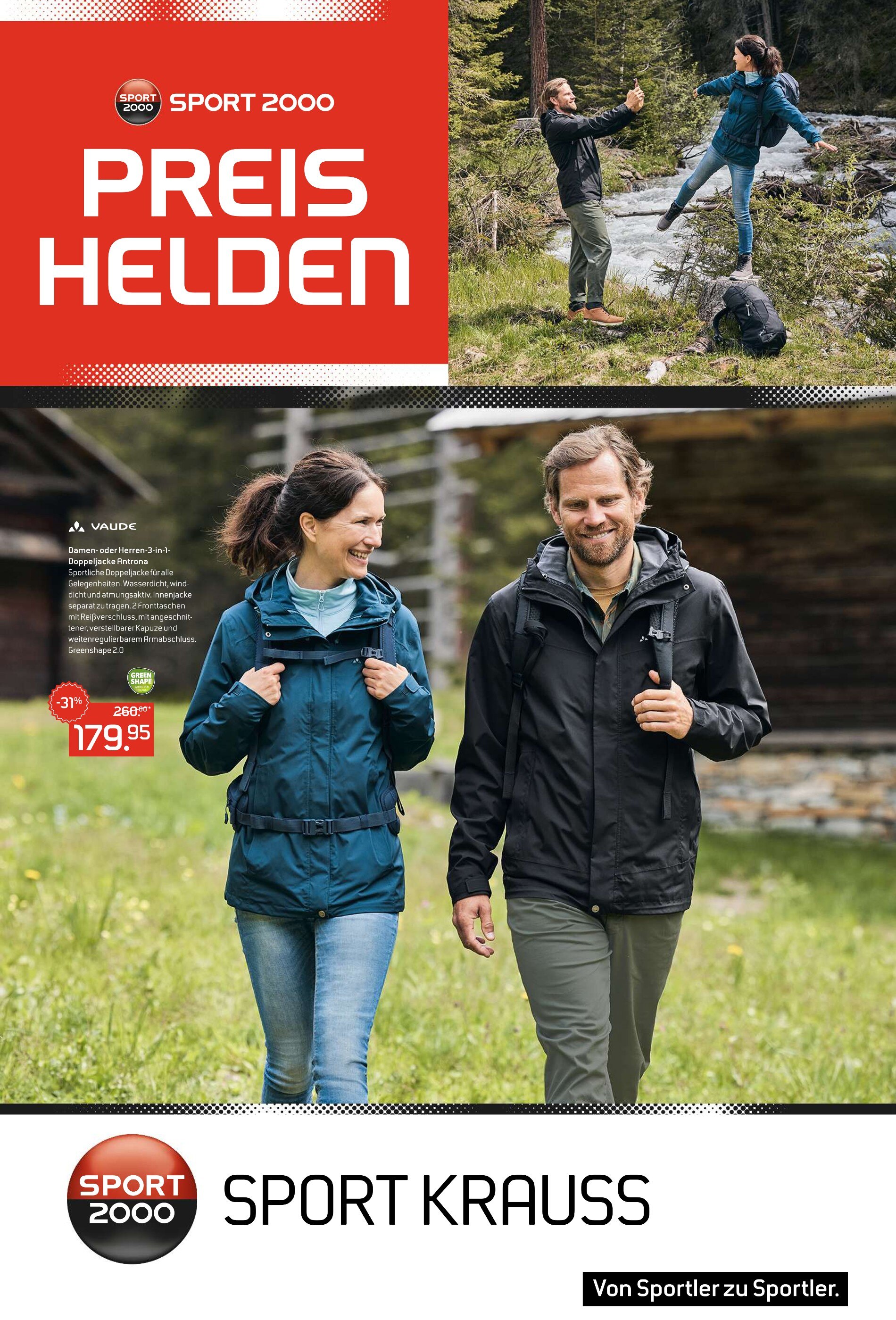 SPORT-2000 Prospekt für Holzgerlingen mit 8 Seiten SPORT-2000 Prospekt für Holzgerlingen: "PREISHELDEN", 8 Seiten, 26.09.2021 - 09.10.2021