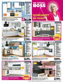 Küche im SB Möbel Boss Prospekt "SCHRUMPFT DIE PREISE!" mit 12 Seiten (Remscheid)