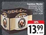 Weissbier im Angebot bei E center in Ansbach Weissbier Angebote von Franziskaner bei E center Ansbach für 13,99 €
