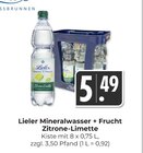 Mineralwasser + Frucht Zitrone-Limette Angebote von Lieler bei Hieber Freiburg für 5,49 €
