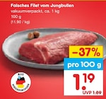 Aktuelles Falsches Filet vom Jungbullen Angebot bei Netto Marken-Discount in Paderborn ab 1,19 €