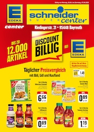 E center Prospekt für Creußen mit 2 Seiten E center Prospekt für Creußen: "DISCOUNT BILLIG", 2 Seiten, 02.06.2025 - 07.06.2025