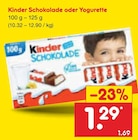 Schokolade Angebote von Kinder bei Netto Marken-Discount Berlin für 1,29 €