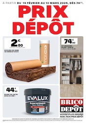 Catalogue Bricolage Brico Dépôt en cours à Plumelec et alentours, "PRIX DÉPÔT", 1 page, 13/02/2025 - 28/02/2025