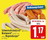 Schweinsbratwürstl, Bratwurst oder Regensburger Angebote bei EDEKA Regensburg für 1,17 €