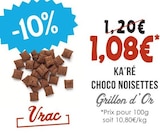 Ka'ré Choco Noisettes - Grillon d'Or - Naturalia Ka'ré Choco Noisettes - Grillon d'Or à 1,08 € dans le catalogue Naturalia