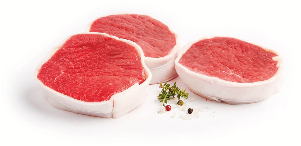 Bœuf façon tournedos : tranche, tende de tranche