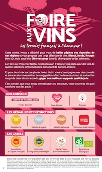 Prospectus Netto de la semaine "FOIRE AUX VINS" avec 2 pages, valide du 26/09/2024 au 14/10/2024 pour Sainte-Gemme-la-Plaine et alentours