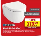 Wand-WC-Set „iCon“ Angebote von Geberit bei toom Baumarkt Bruchsal für 319,99 €