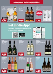 Jack Daniels im Getränke König Prospekt "DIE GETRÄNKEKÖNNER" mit 4 Seiten (Ingolstadt)