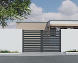 Gedimat La Bazouge-du-Désert - Promo Portail Aluminium Battant Merlin Gris Promo Portail Aluminium Battant Merlin Gris à 949,00 € dans le catalogue Gedimat à La Bazouge-du-Désert