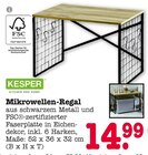 Mikrowellen-Regal Angebote von Kesper bei E center Baden-Baden für 14,99 €
