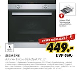 Autarker Einbau-Backofen EP211B1 Angebote von Siemens bei MEDIMAX Nettetal für 449,00 €