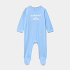 Promo Dors-bien coton à manches longues bleu bébé à 3,49 € dans le catalogue La Halle à Bègles
