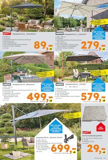 Sonnenschirm im Globus-Baumarkt Prospekt "Immer eine Idee besser" mit 28 Seiten (Trier)