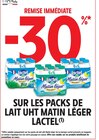 -30% remise immédiate sur les packs de lait uht matin léger LACTEL à Intermarché Express dans Nice