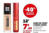 Hyper U Franqueville-Saint-Pierre - Promo Fond de teint Infaillible 24h Promo Fond de teint Infaillible 24h à 7,20 € dans le catalogue Hyper U à Franqueville-Saint-Pierre
