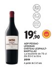 AOP Pessac-Léognan - CHÂTEAU LESPAULT-ARTIGUES dans le catalogue Intermarché Express