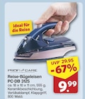 Reise-Bügeleisen Angebote von PROFI CARE bei famila Nordwest Oldenburg für 9,99 €