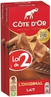 Tablettes de chocolat L'Original - CÔTE D’OR en promo chez Supermarchés Match Tablettes de chocolat L'Original - CÔTE D’OR dans le catalogue Supermarchés Match